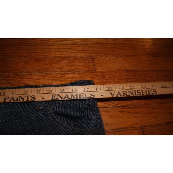 VTG 70s Lee Denim Jeans Polyester Pants Union USA Made 34x27 Talon Zipper - Picture 10 of 12